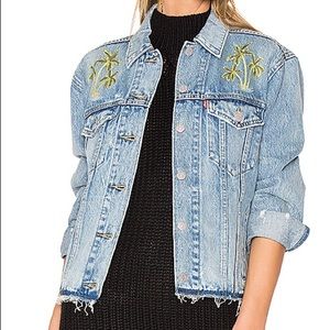 Levi’s Palm Tree Embroidered Jean Jacket